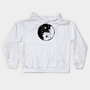 Cute Yin and Yang Dog Kids Hoodie